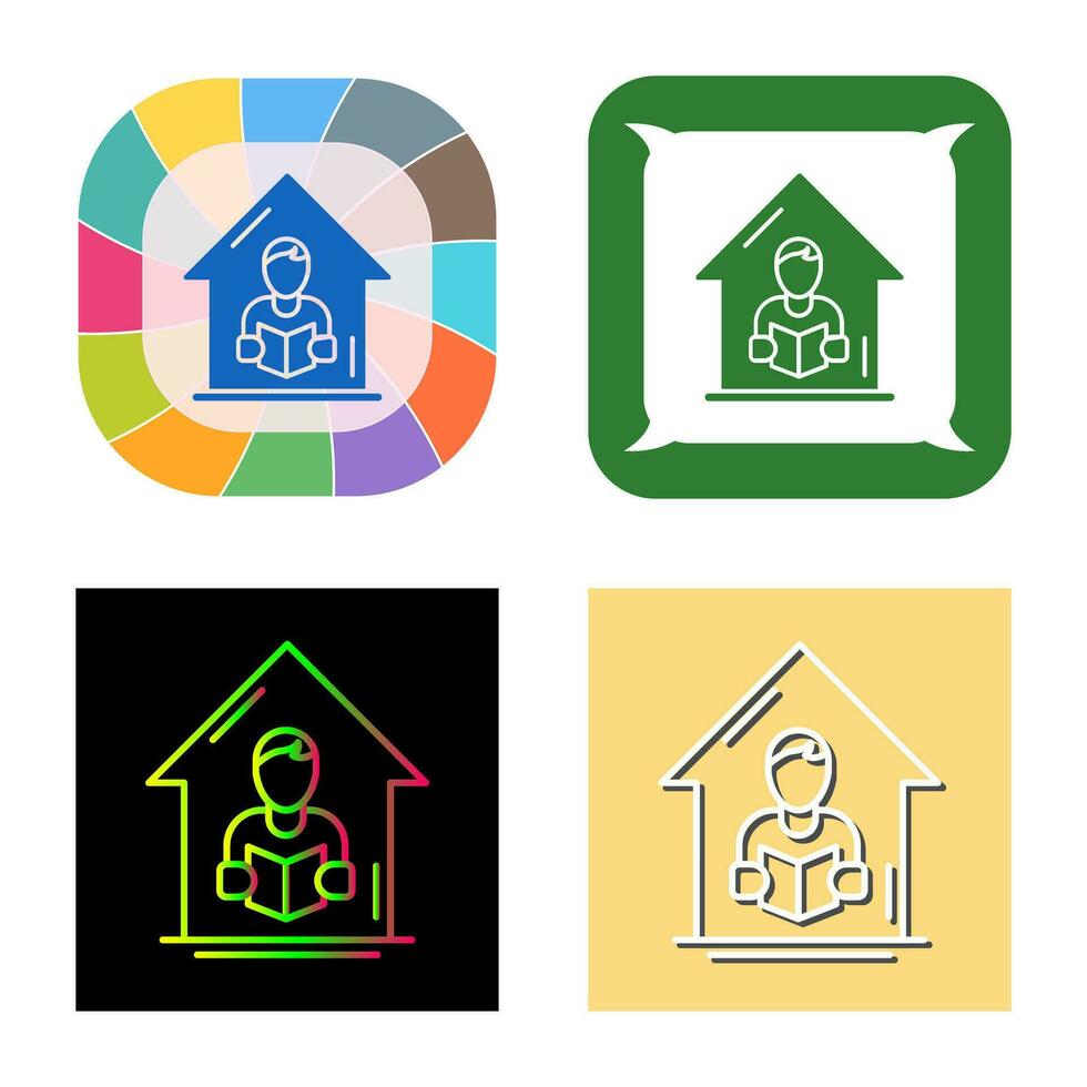 Home Learning Vector Icon