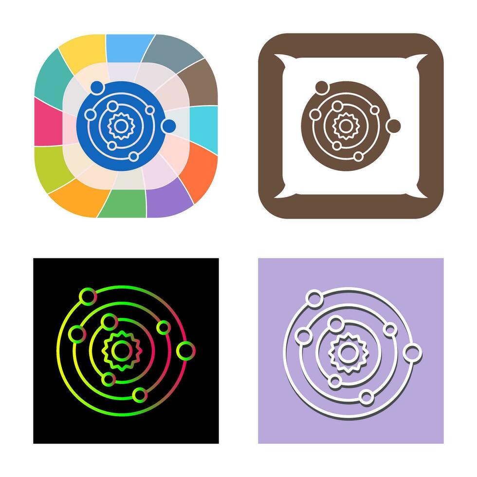Solar System Vector Icon