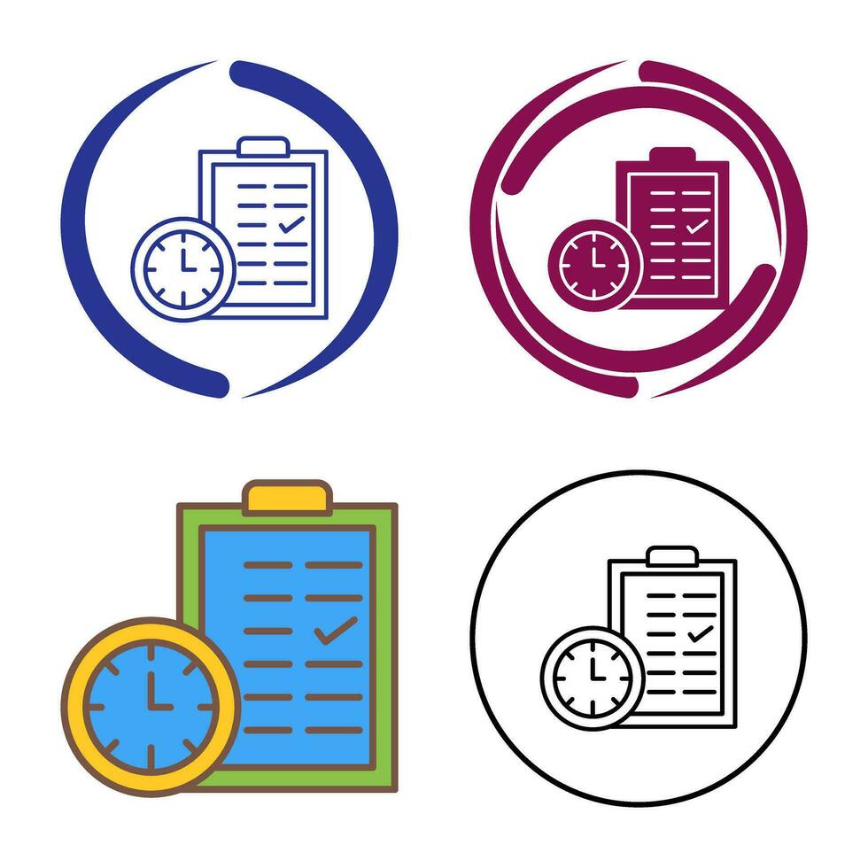Time Planing Vector Icon