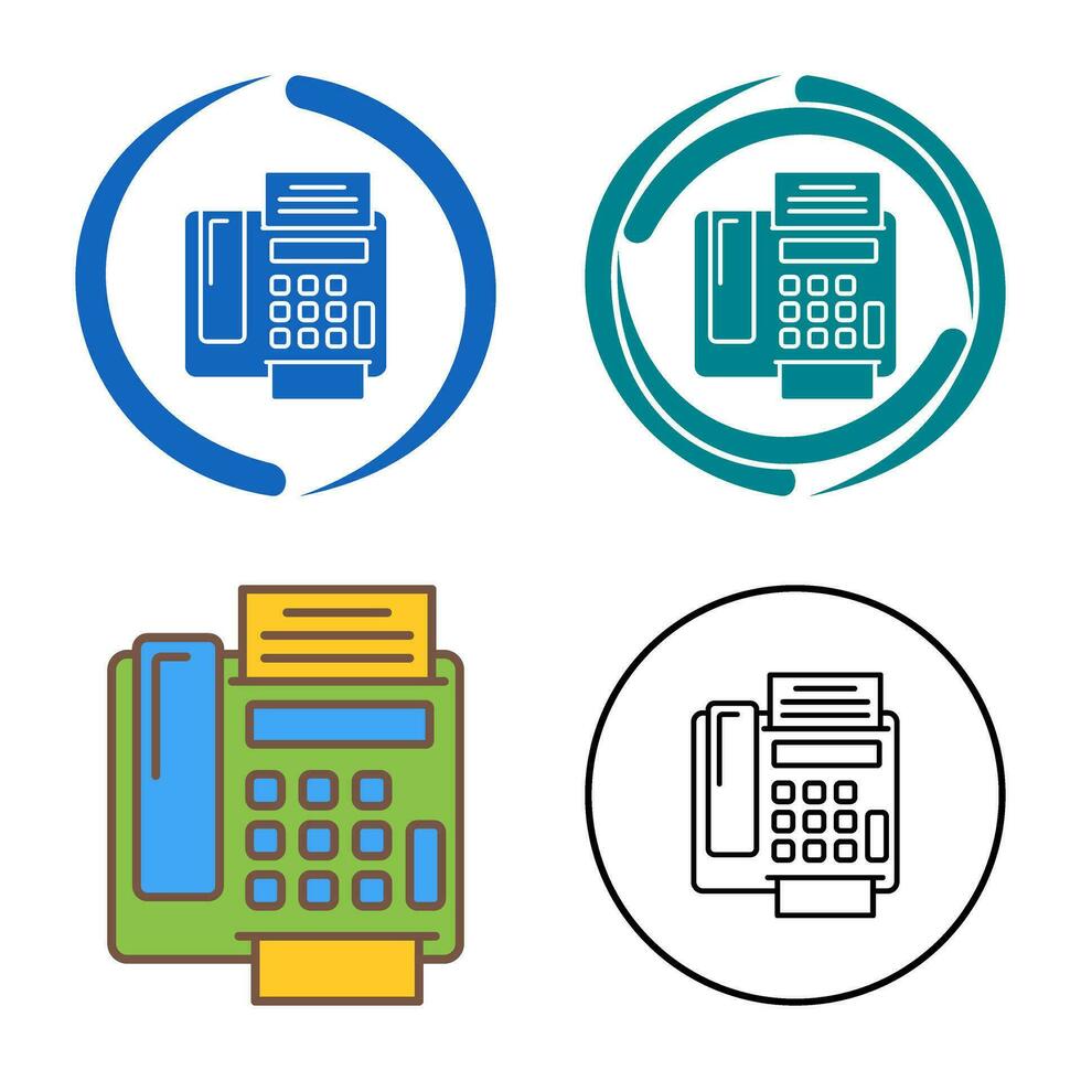 fax Machine Vector Icon