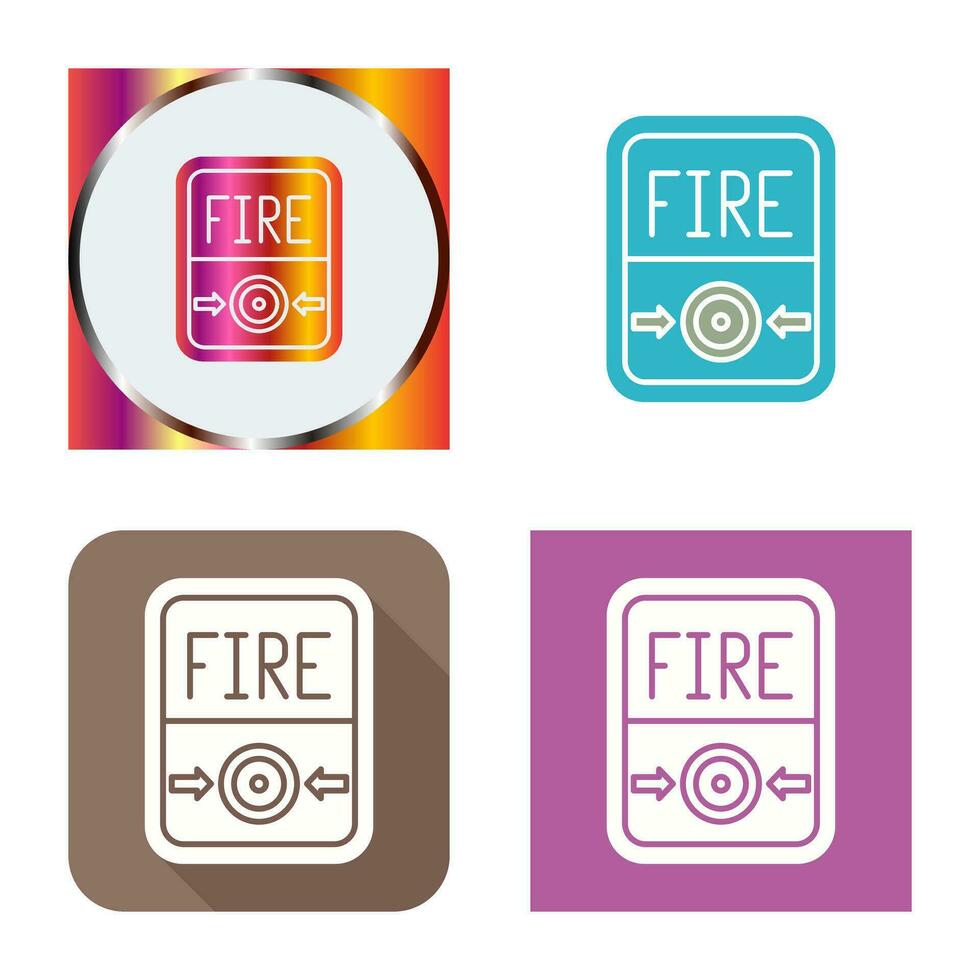 Fire Button Vector Icon