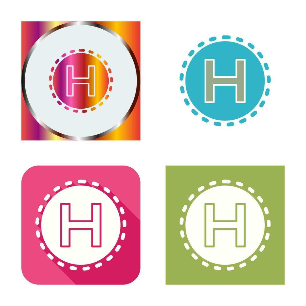 Helipad Vector Icon