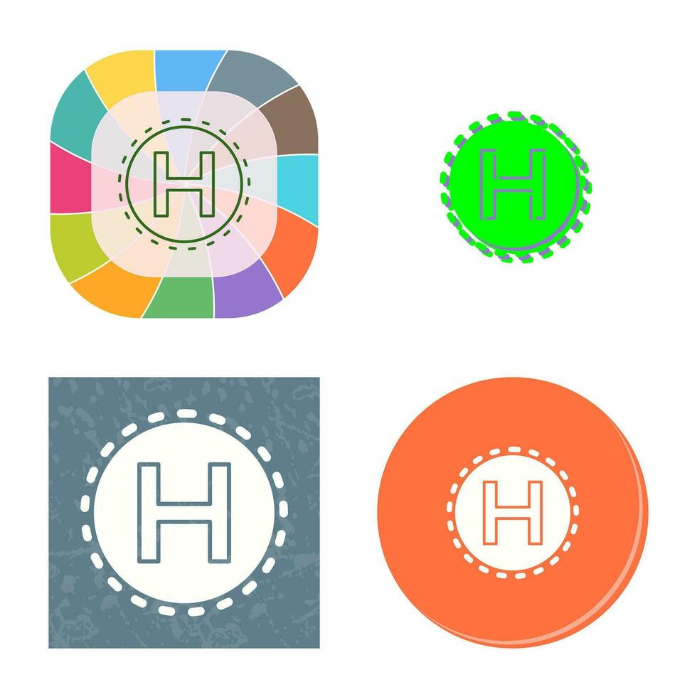 Helipad Vector Icon