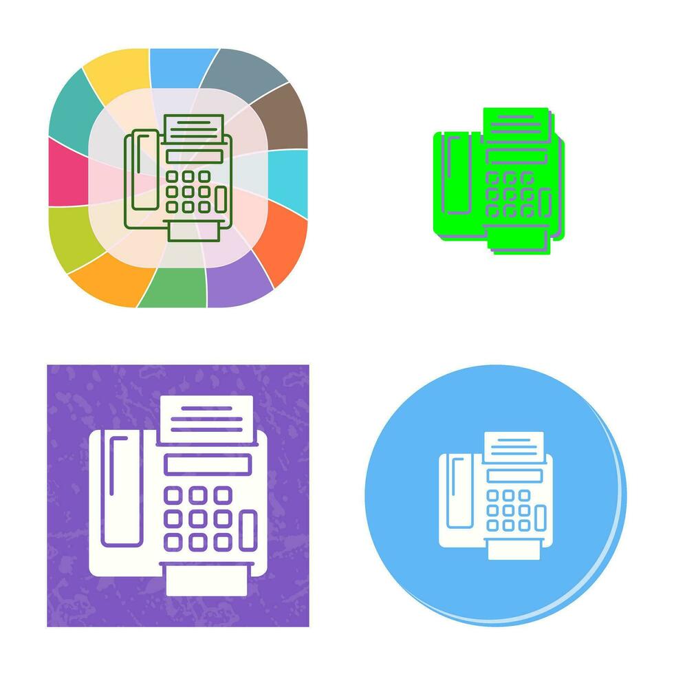 fax Machine Vector Icon