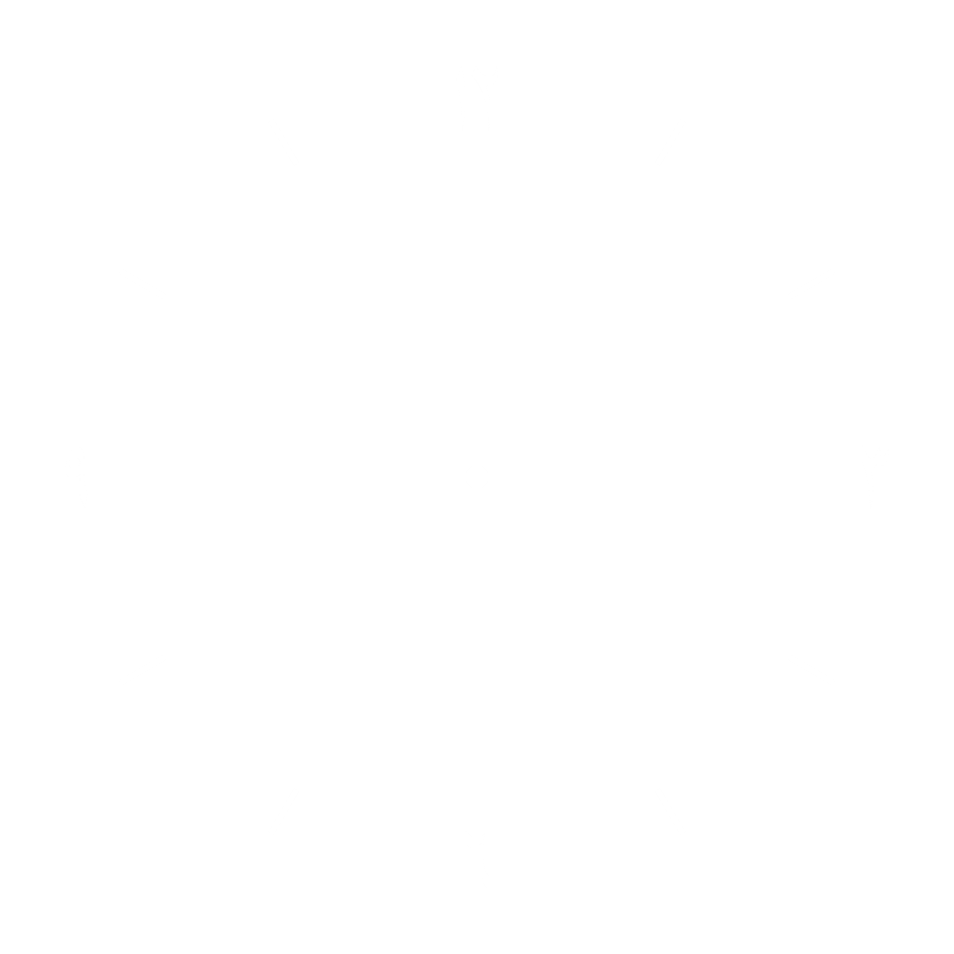 Clock Face use Arabic Number or Numerals, Simple and Modern Style. Can