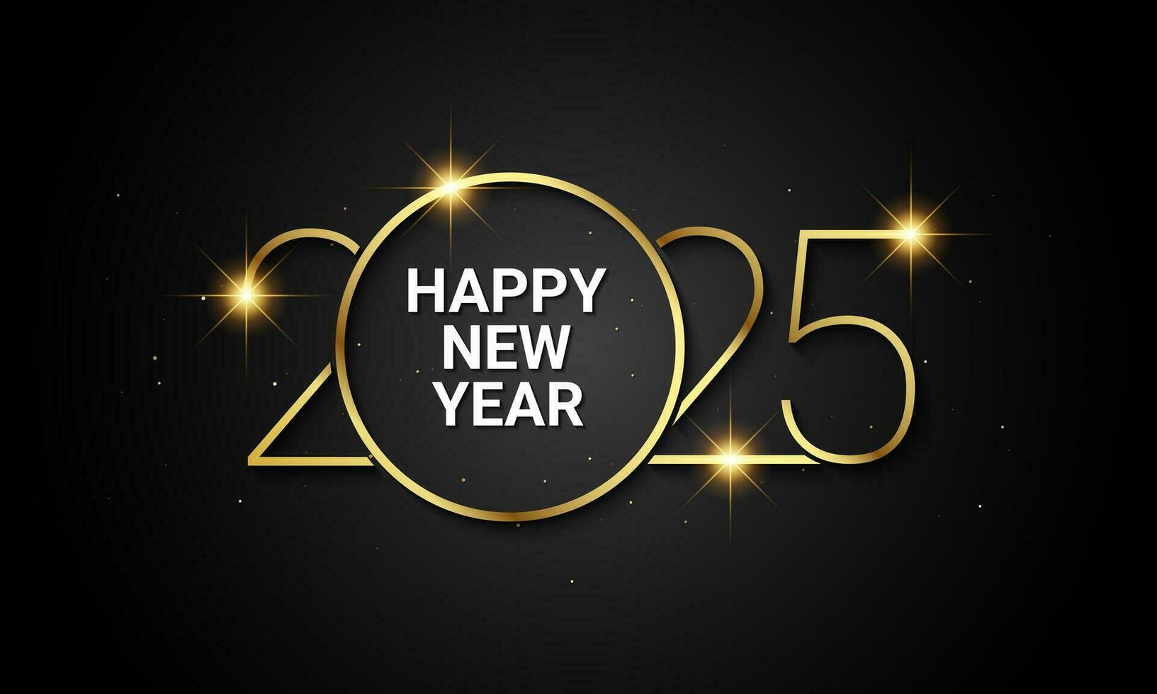 2025 Happy New Year Background Design. vector