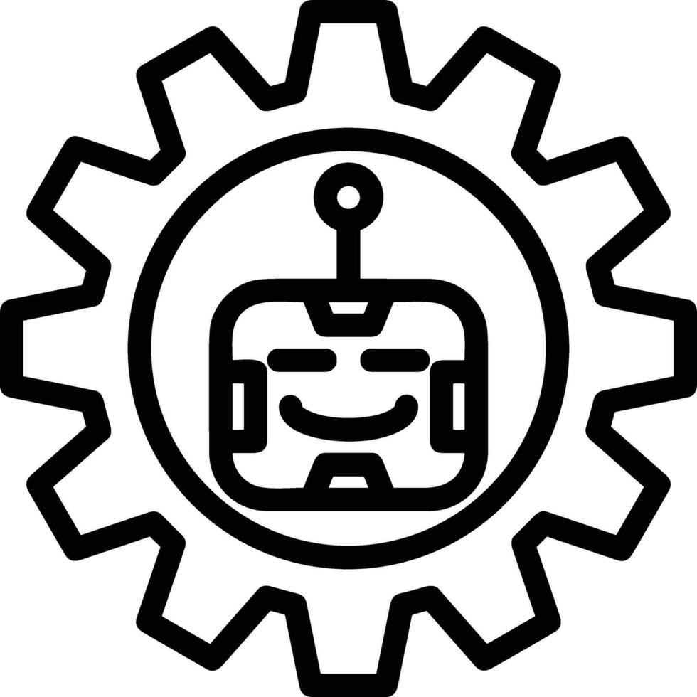 Gear setting symbol icon vector image. Illustration of the industrial wheel mechine mechanism design image