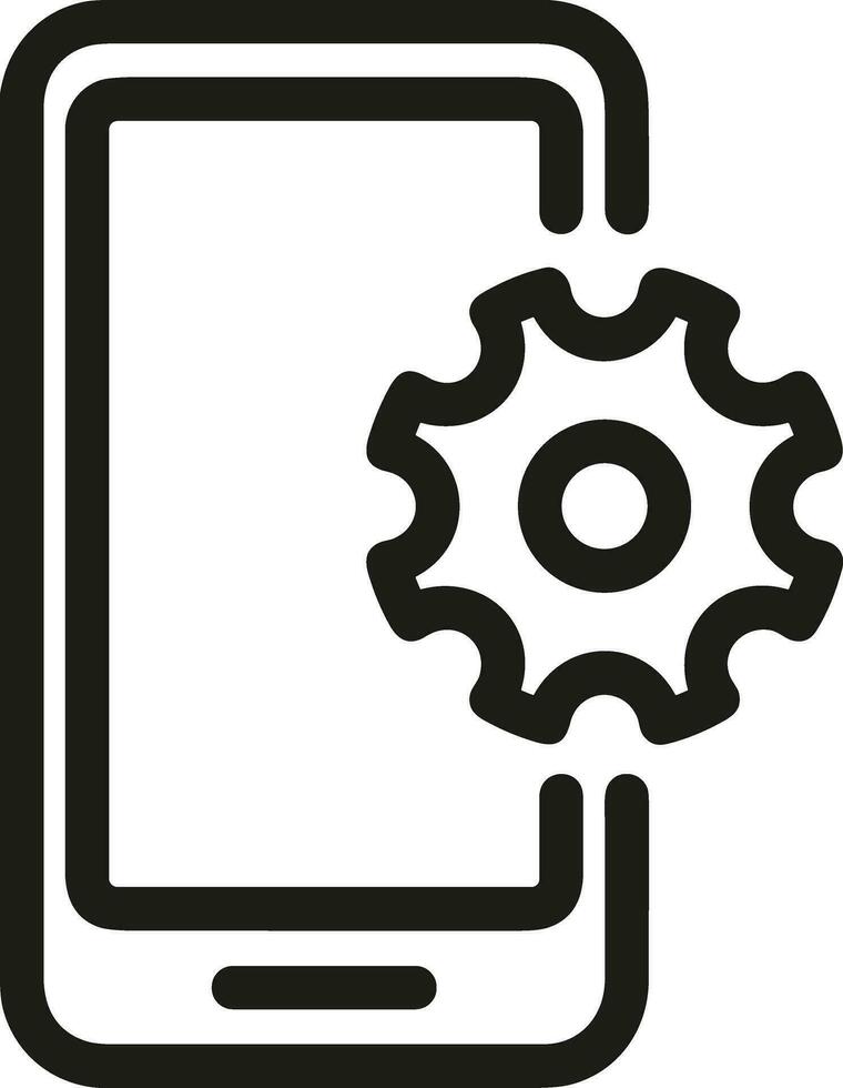 Gear setting symbol icon vector image. Illustration of the industrial wheel mechine mechanism design image