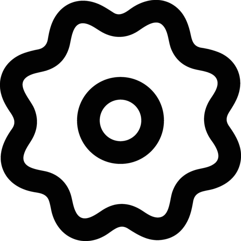Gear setting symbol icon vector image. Illustration of the industrial wheel mechine mechanism design image
