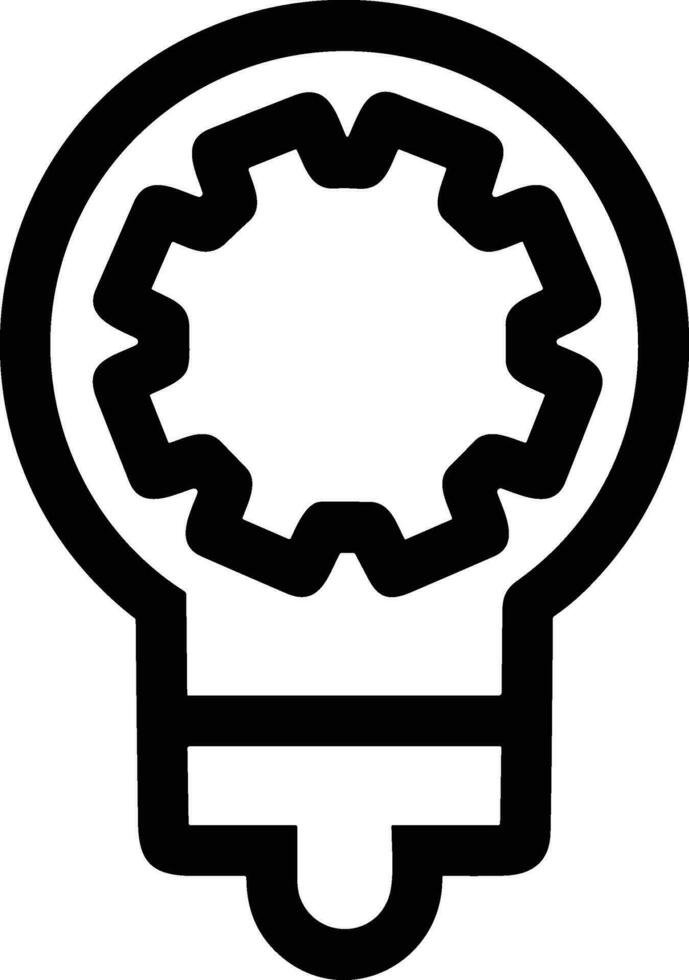 Gear setting symbol icon vector image. Illustration of the industrial wheel mechine mechanism design image