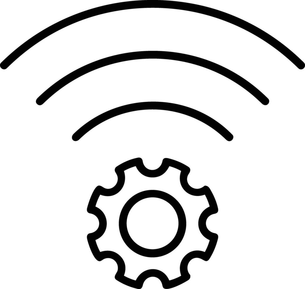 Gear setting symbol icon vector image. Illustration of the industrial wheel mechine mechanism design image