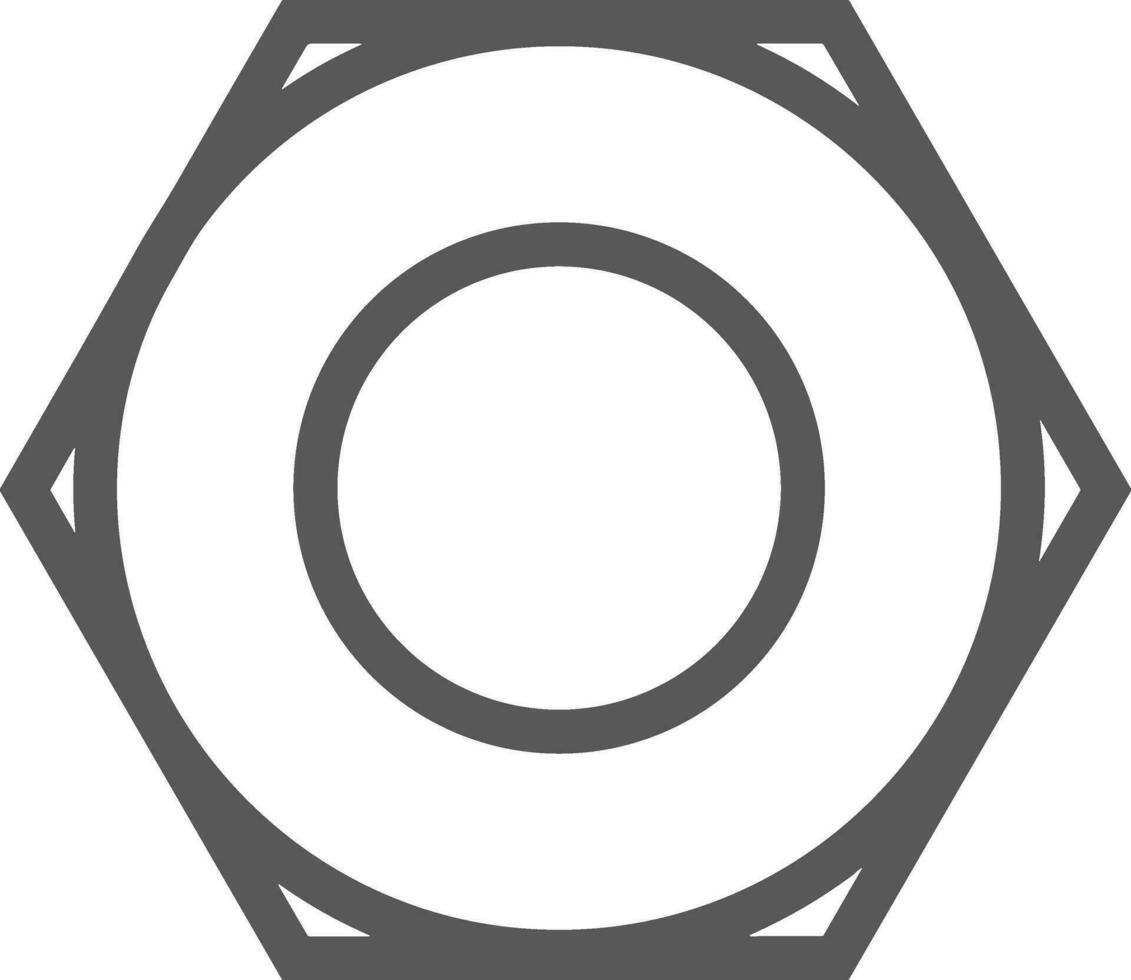 Gear setting symbol icon vector image. Illustration of the industrial wheel mechine mechanism design image
