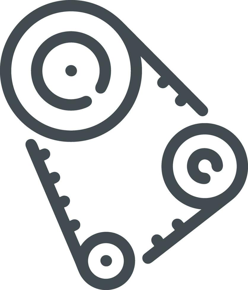 Gear setting symbol icon vector image. Illustration of the industrial wheel mechine mechanism design image