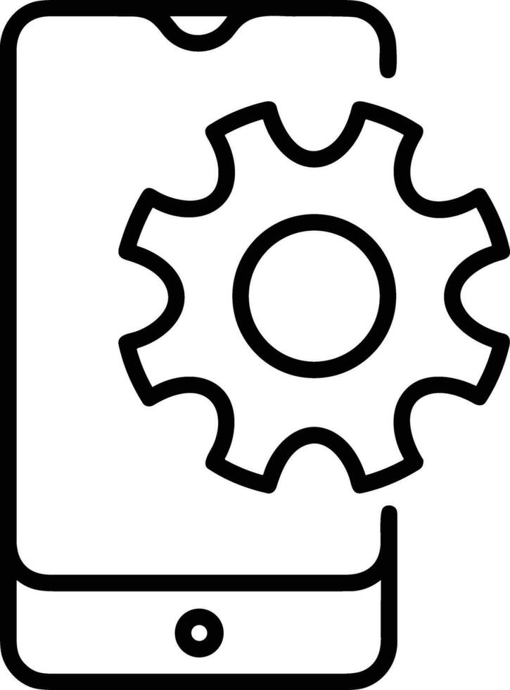 Gear setting symbol icon vector image. Illustration of the industrial wheel mechine mechanism design image