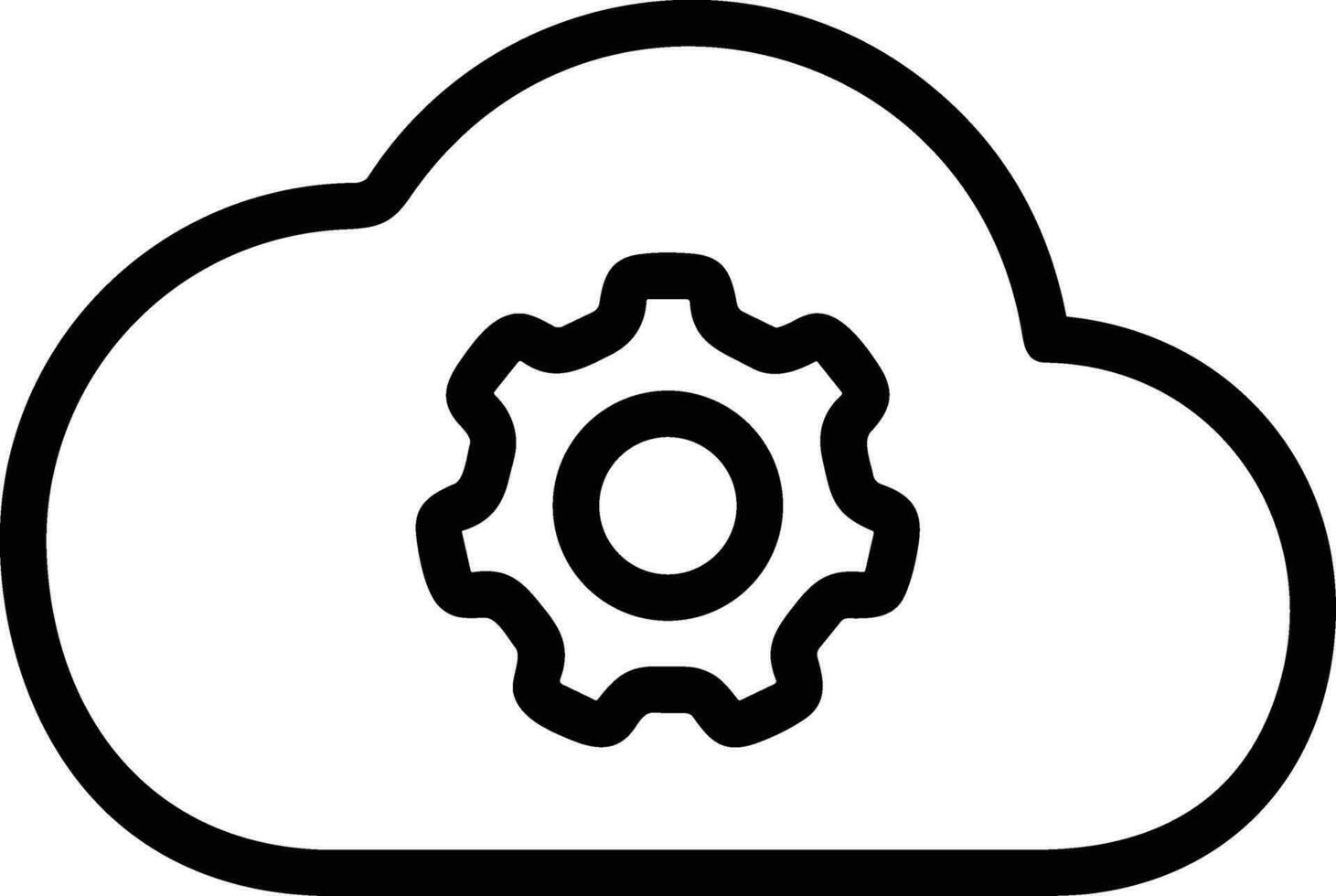 Gear setting symbol icon vector image. Illustration of the industrial wheel mechine mechanism design image