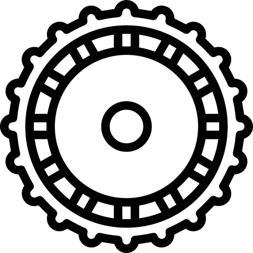 Gear setting symbol icon vector image. Illustration of the industrial wheel mechine mechanism design image