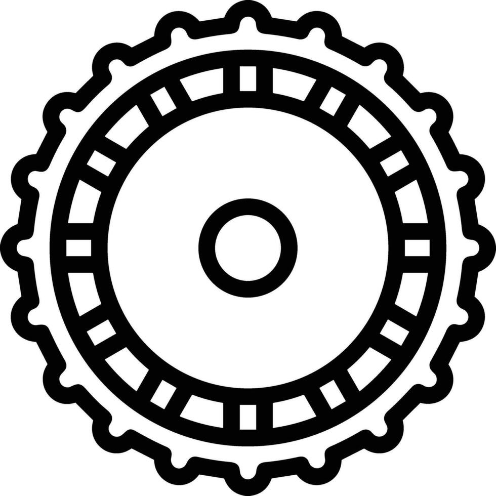 Gear setting symbol icon vector image. Illustration of the industrial wheel mechine mechanism design image