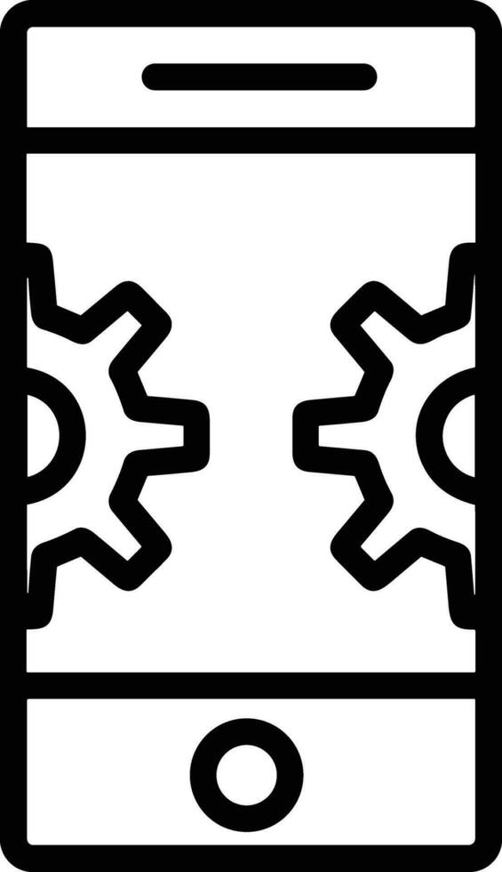 Gear setting symbol icon vector image. Illustration of the industrial wheel mechine mechanism design image