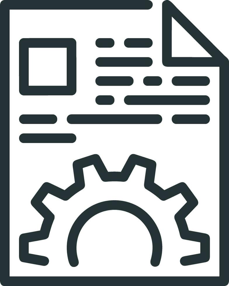 Gear setting symbol icon vector image. Illustration of the industrial wheel mechine mechanism design image