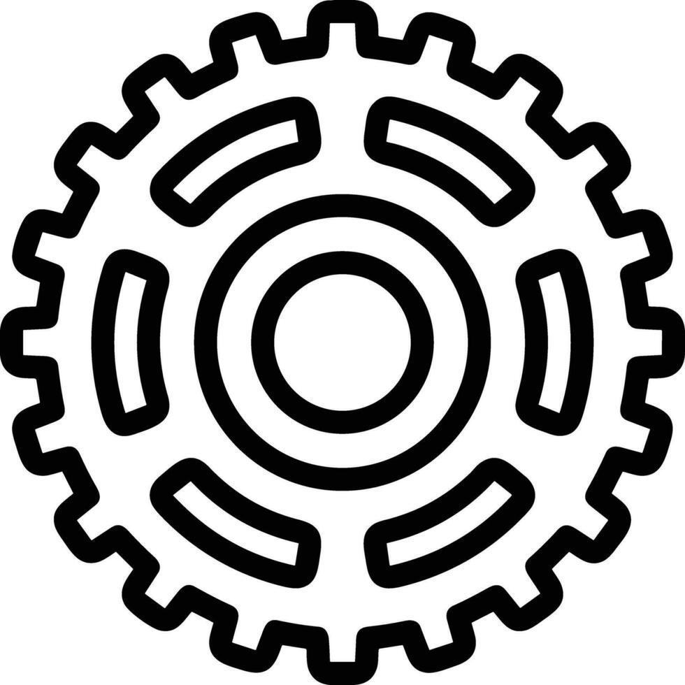 Gear setting symbol icon vector image. Illustration of the industrial wheel mechine mechanism design image