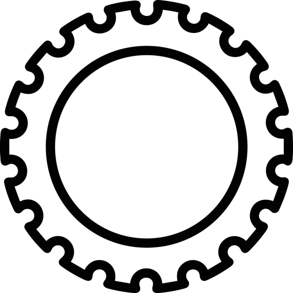 Gear setting symbol icon vector image. Illustration of the industrial wheel mechine mechanism design image