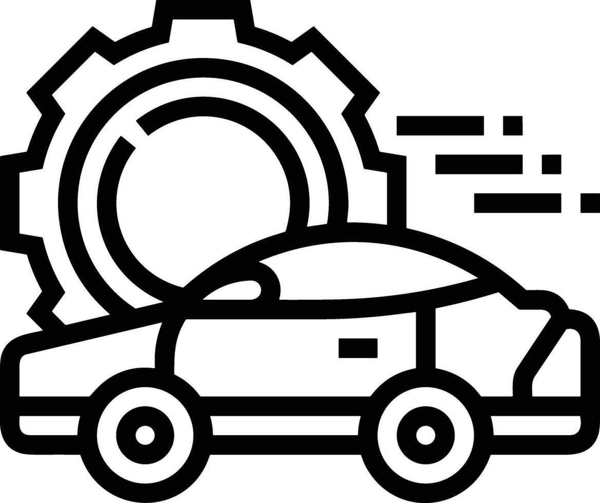 Gear setting symbol icon vector image. Illustration of the industrial wheel mechine mechanism design image