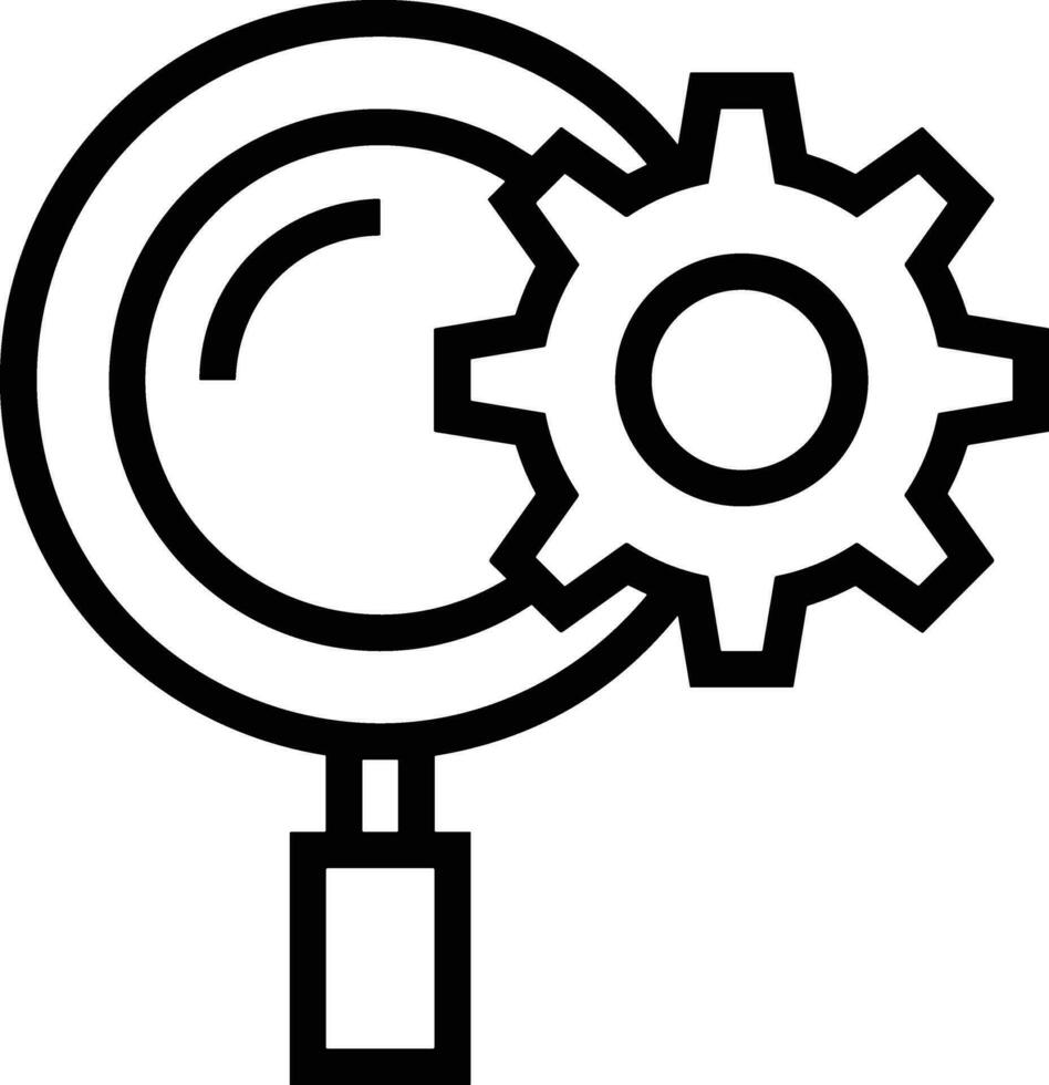 Gear setting symbol icon vector image. Illustration of the industrial wheel mechine mechanism design image