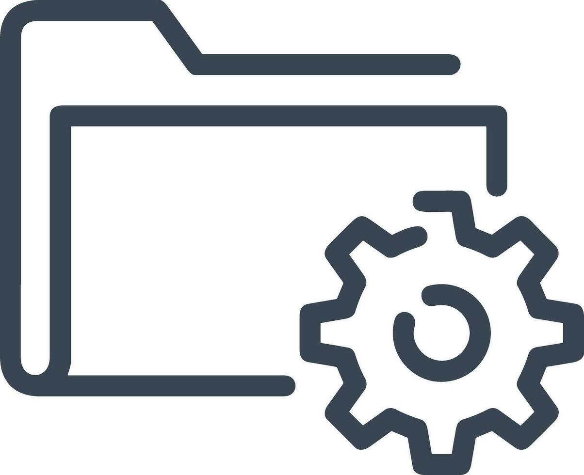 Gear setting symbol icon vector image. Illustration of the industrial wheel mechine mechanism design image