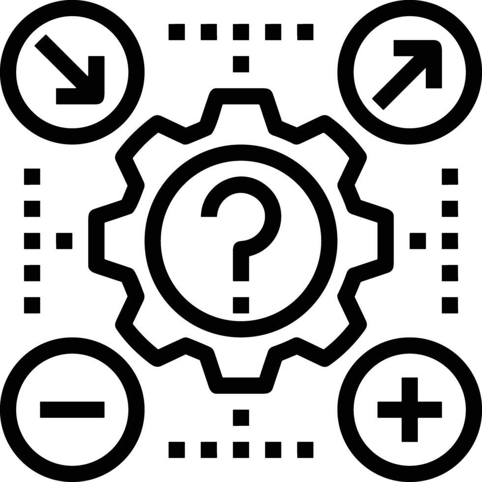 Gear setting symbol icon vector image. Illustration of the industrial wheel mechine mechanism design image