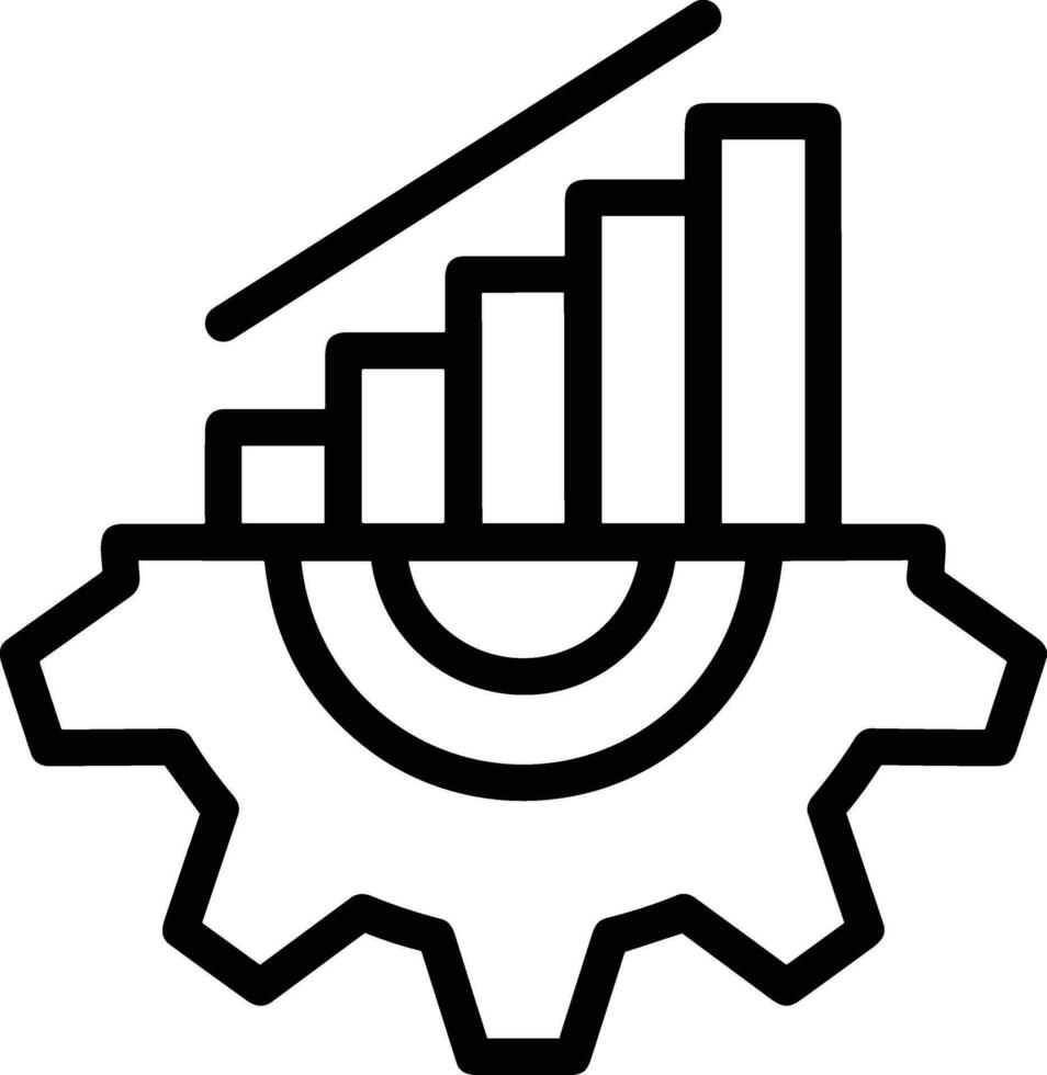 Gear setting symbol icon vector image. Illustration of the industrial wheel mechine mechanism design image