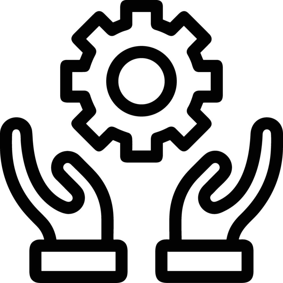 Gear setting symbol icon vector image. Illustration of the industrial wheel mechine mechanism design image