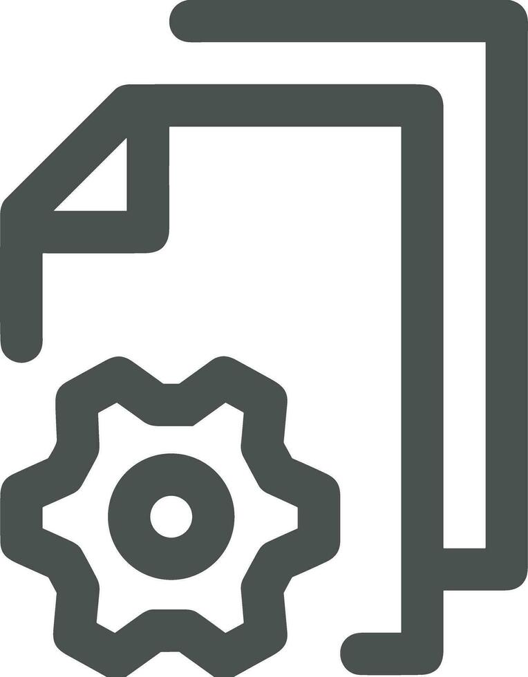 Gear setting symbol icon vector image. Illustration of the industrial wheel mechine mechanism design image