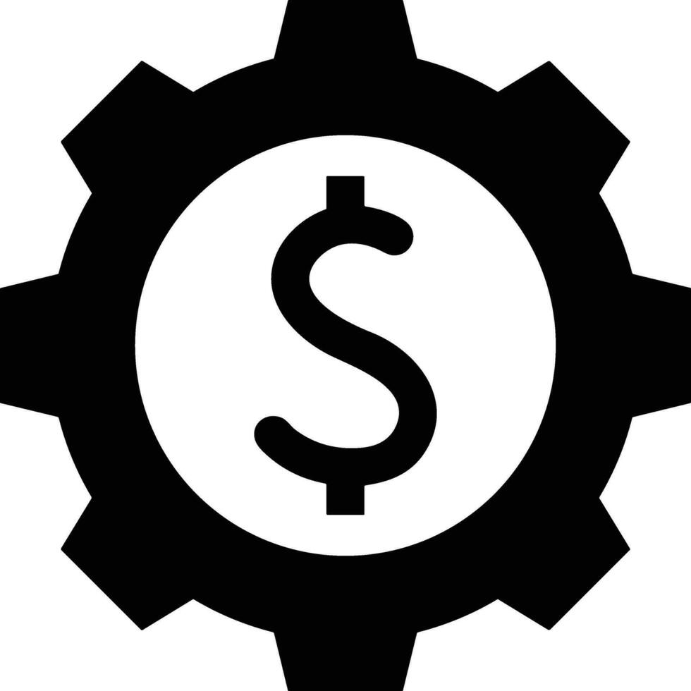 Gear setting symbol icon vector image. Illustration of the industrial wheel mechine mechanism design image