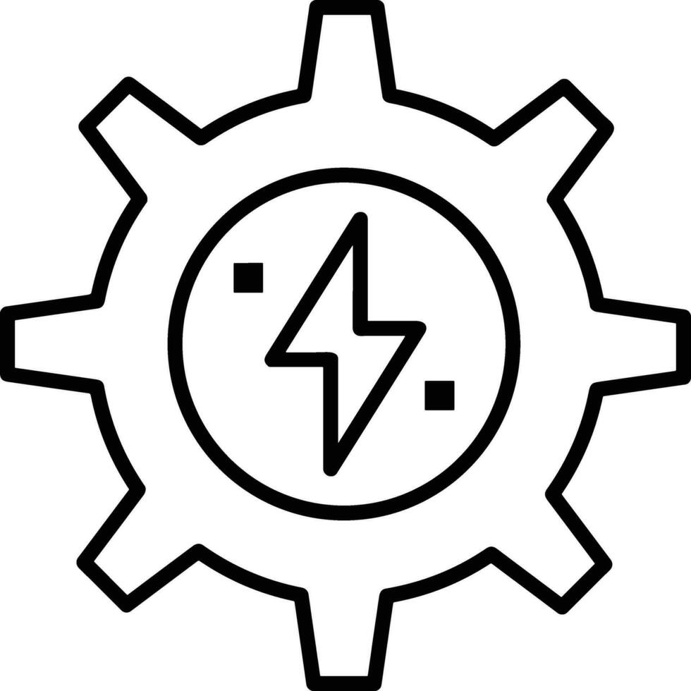 Gear setting symbol icon vector image. Illustration of the industrial wheel mechine mechanism design image