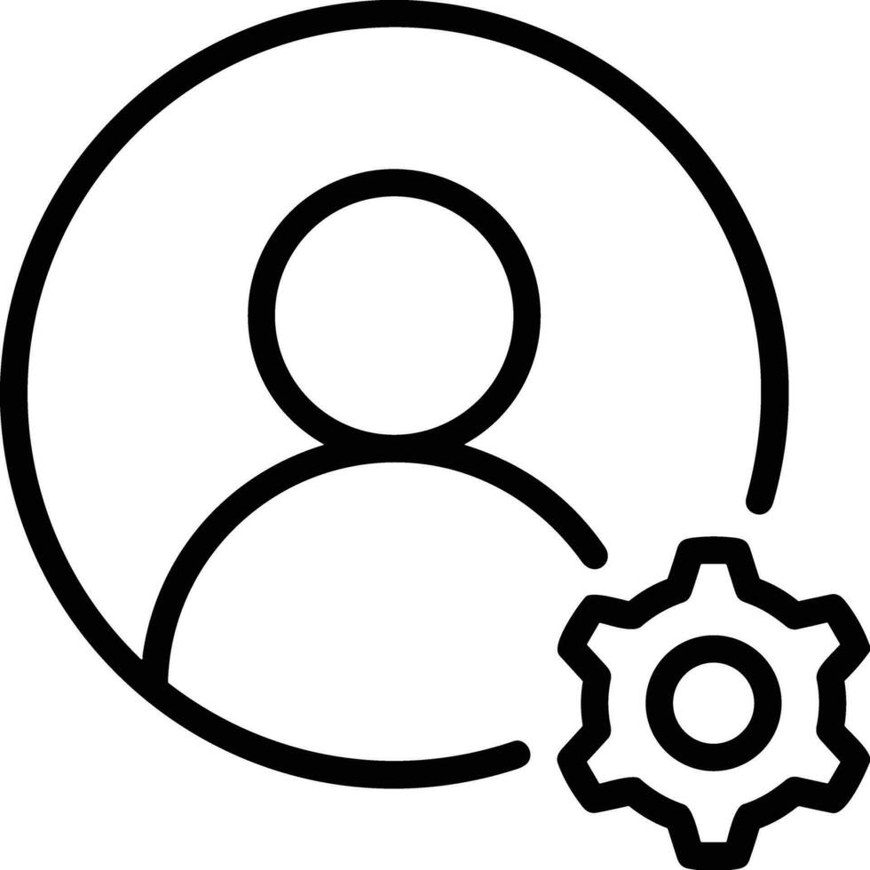 Gear setting symbol icon vector image. Illustration of the industrial wheel mechine mechanism design image