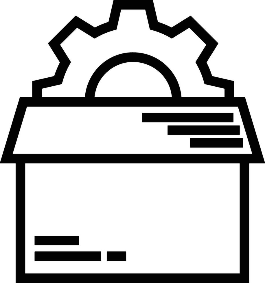 Gear setting symbol icon vector image. Illustration of the industrial wheel mechine mechanism design image