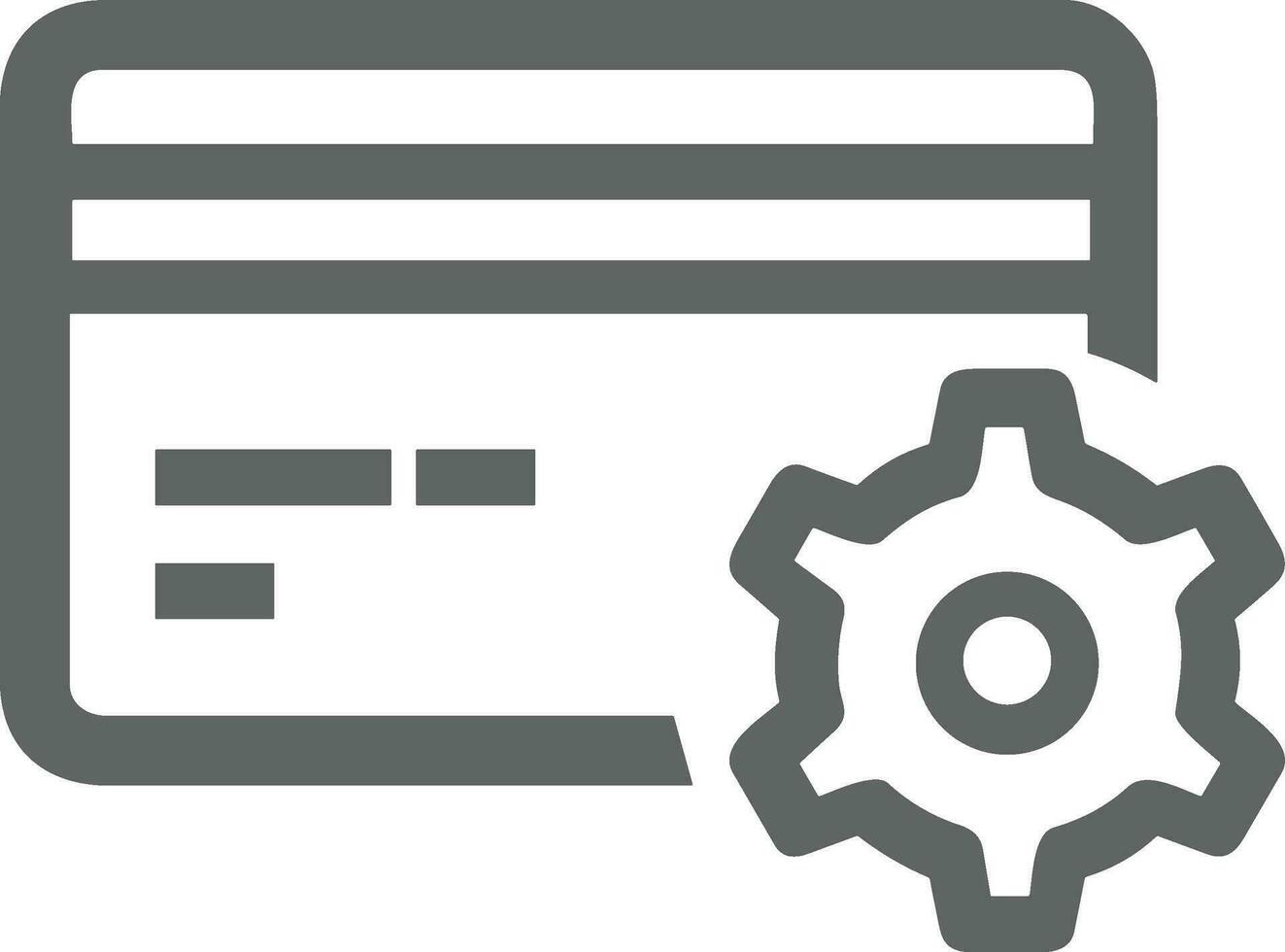 Gear setting symbol icon vector image. Illustration of the industrial wheel mechine mechanism design image