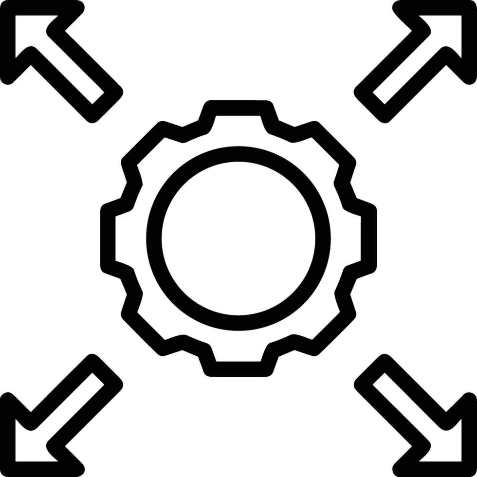 Gear setting symbol icon vector image. Illustration of the industrial wheel mechine mechanism design image