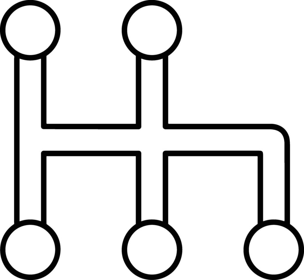 Gear setting symbol icon vector image. Illustration of the industrial wheel mechine mechanism design image