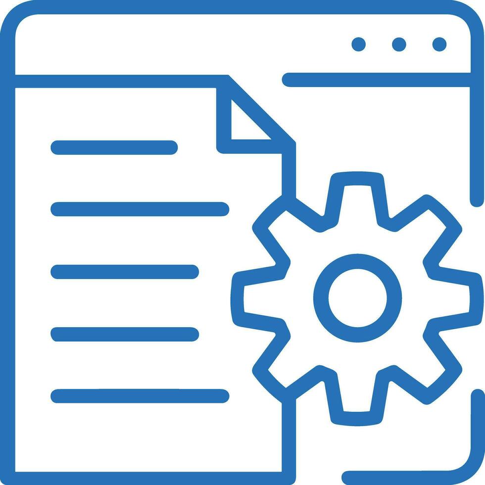 Gear setting symbol icon vector image. Illustration of the industrial wheel mechine mechanism design image