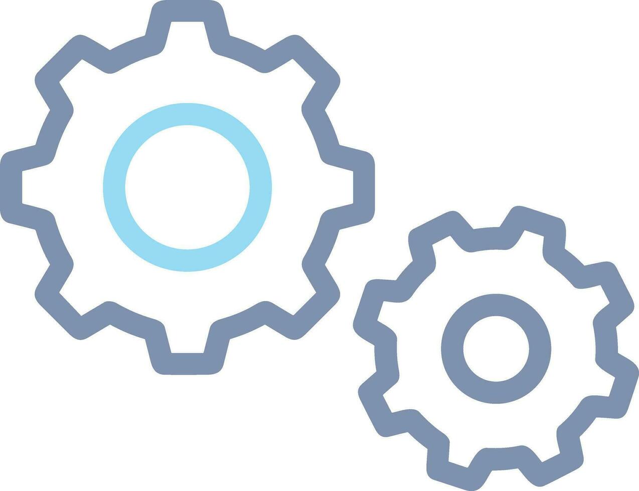 Gear setting symbol icon vector image. Illustration of the industrial wheel mechine mechanism design image