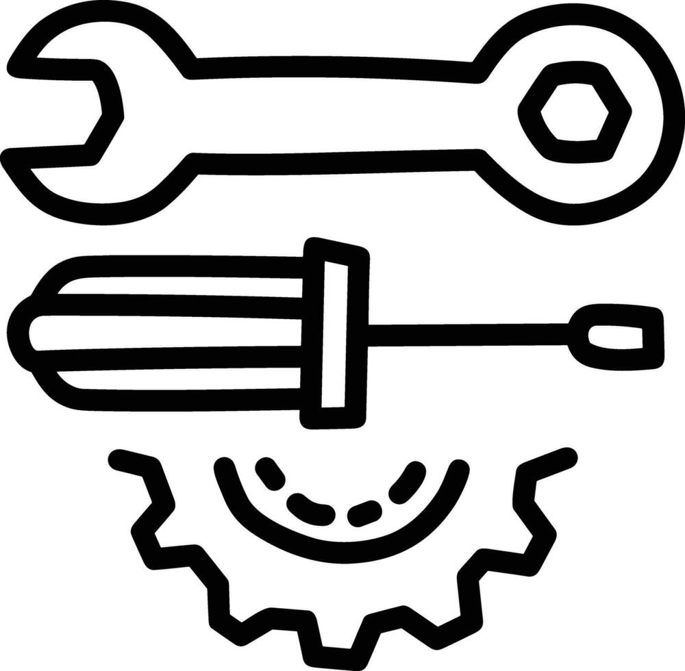 Gear setting symbol icon vector image. Illustration of the industrial wheel mechine mechanism design image