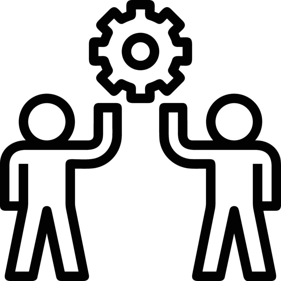 Gear setting symbol icon vector image. Illustration of the industrial wheel mechine mechanism design image