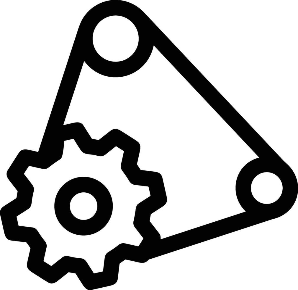 Gear setting symbol icon vector image. Illustration of the industrial wheel mechine mechanism design image