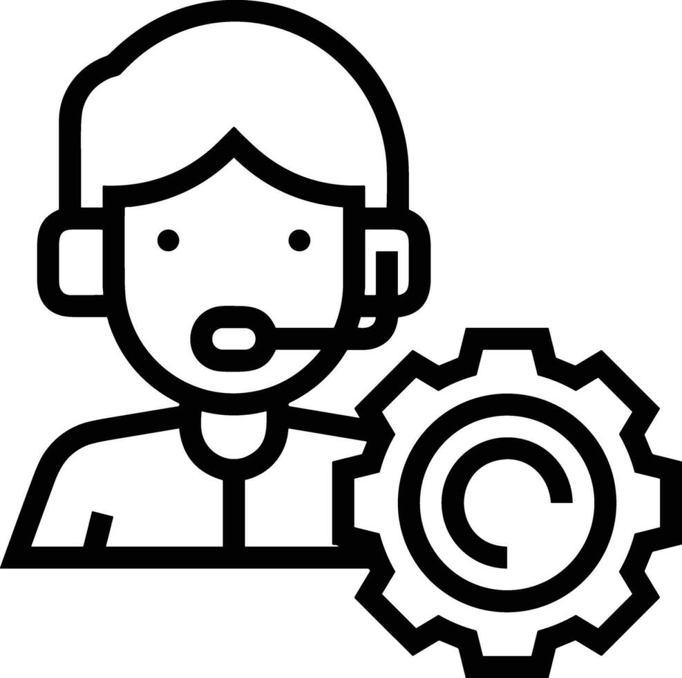 Gear setting symbol icon vector image. Illustration of the industrial wheel mechine mechanism design image