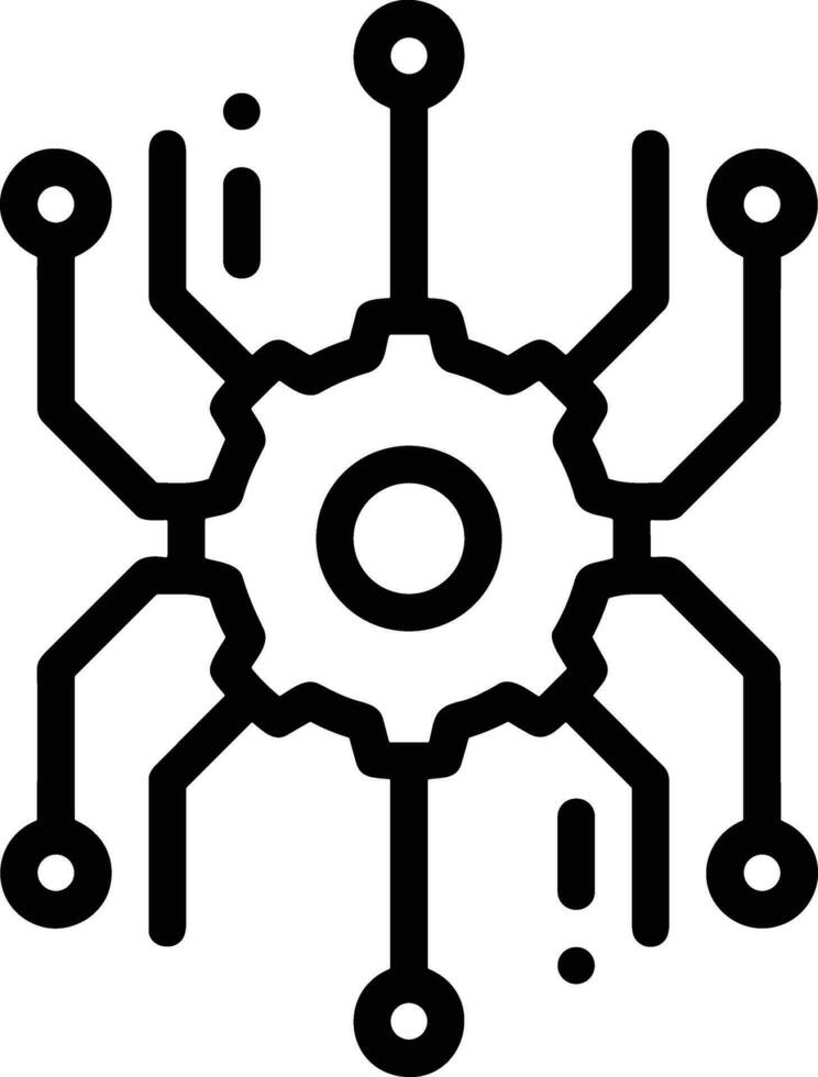 Gear setting symbol icon vector image. Illustration of the industrial wheel mechine mechanism design image