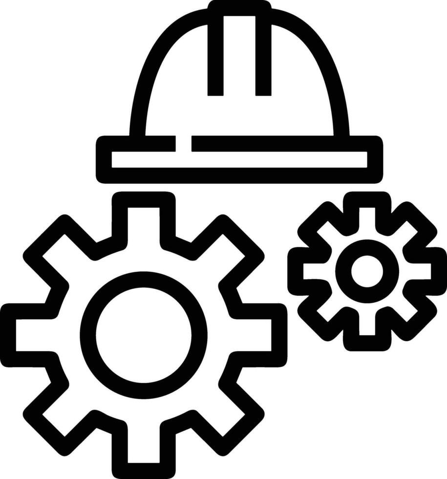 Gear setting symbol icon vector image. Illustration of the industrial wheel mechine mechanism design image