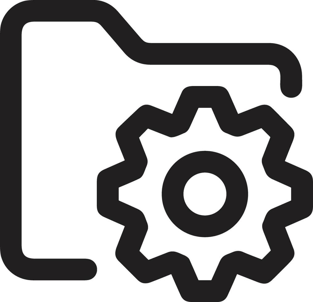 Gear setting symbol icon vector image. Illustration of the industrial wheel mechine mechanism design image