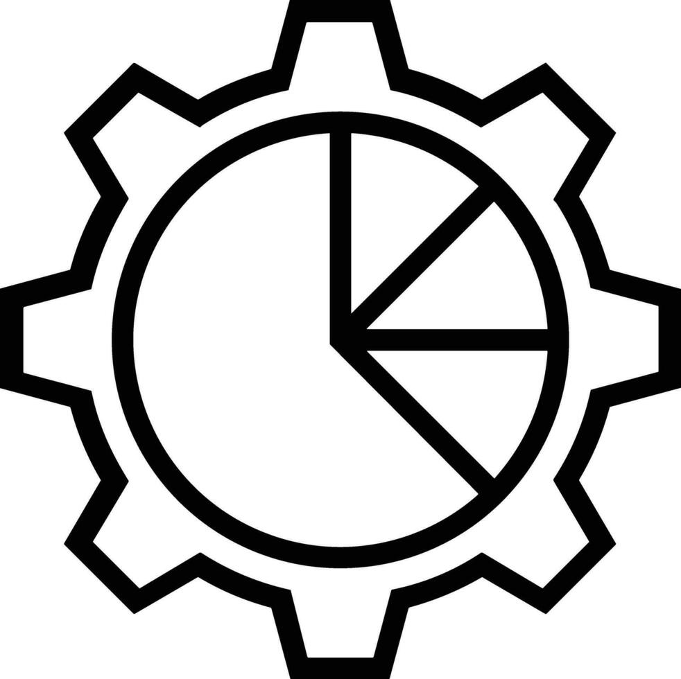 Gear setting symbol icon vector image. Illustration of the industrial wheel mechine mechanism design image