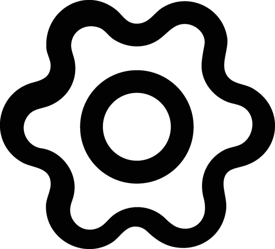 Gear setting symbol icon vector image. Illustration of the industrial wheel mechine mechanism design image